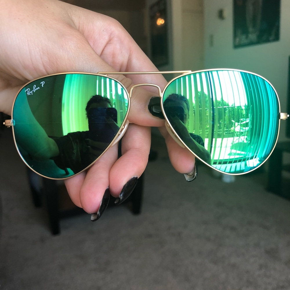 Green Flash Mirror Ray Bans